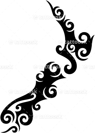 Image Result For Nz Kiwi Outline New Zealand Tattoo, - New Zealand Maori Patterns (321x450)