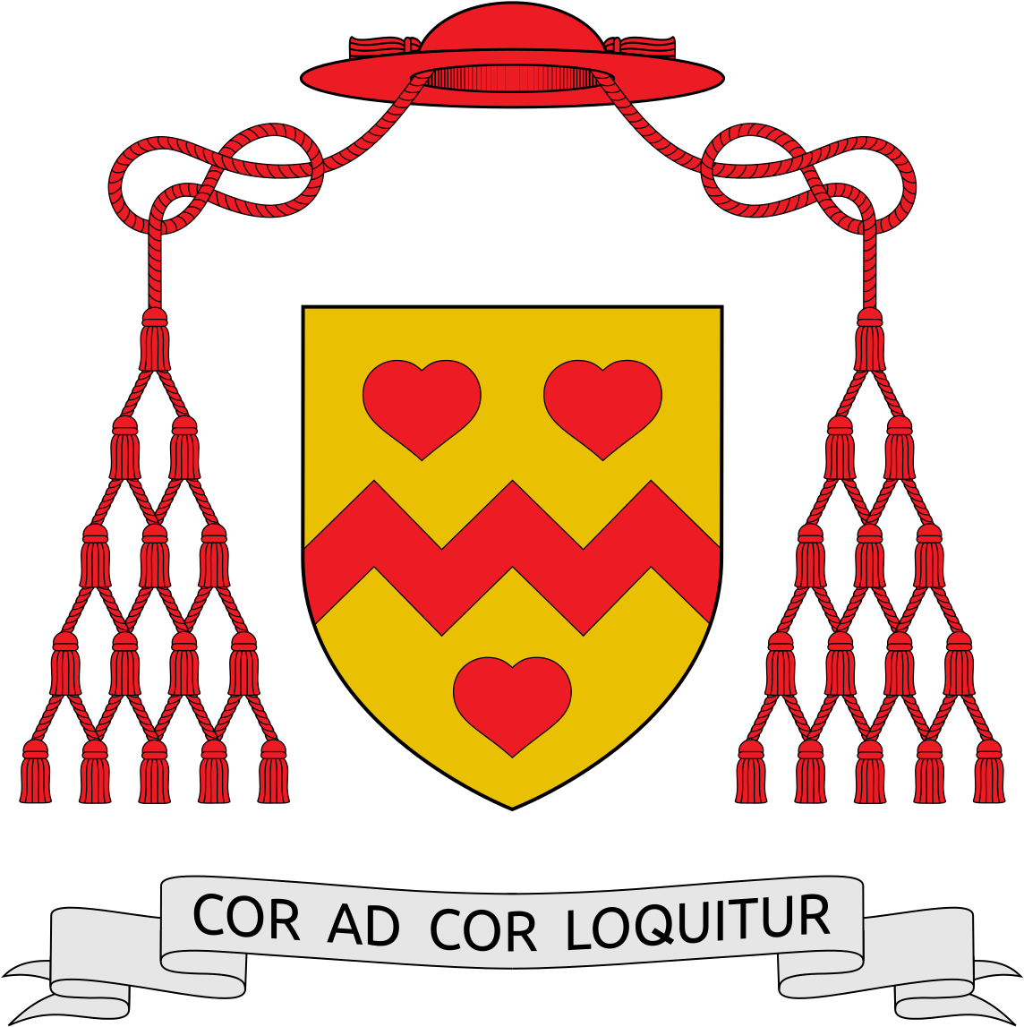 Coat Of Arms Of John Henry Newman - John Henry Newman Logo (1150x1156)