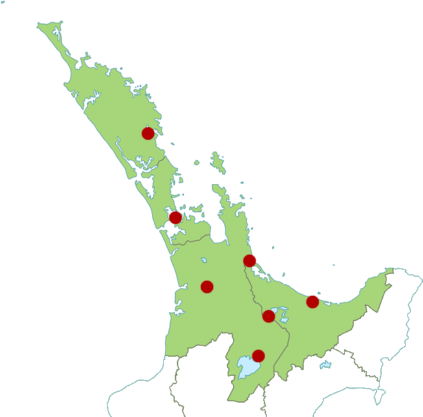 New Zealand Northern Region - Hokianga Harbour Northland Map (705x615)