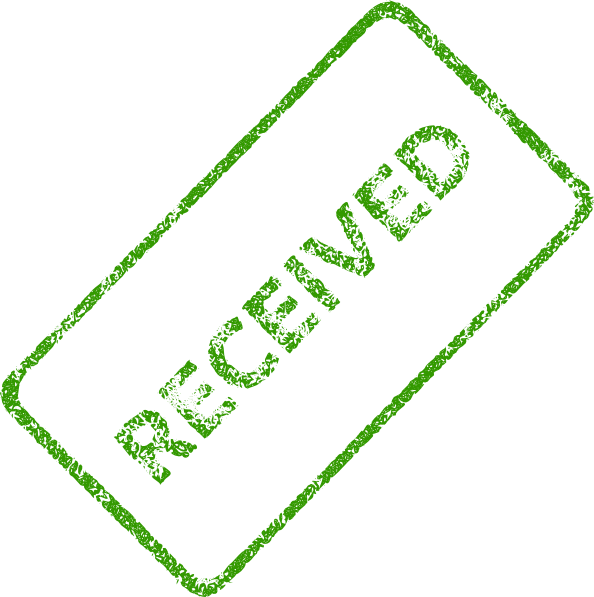 Received Stamp Png (594x597)