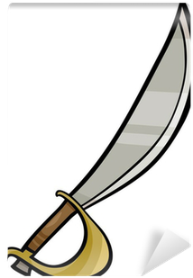 Sabre Clip Art Cartoon Illustration Wall Mural • Pixers® - Sabre Clip Art Cartoon Illustration Wall Mural • Pixers® (400x400)