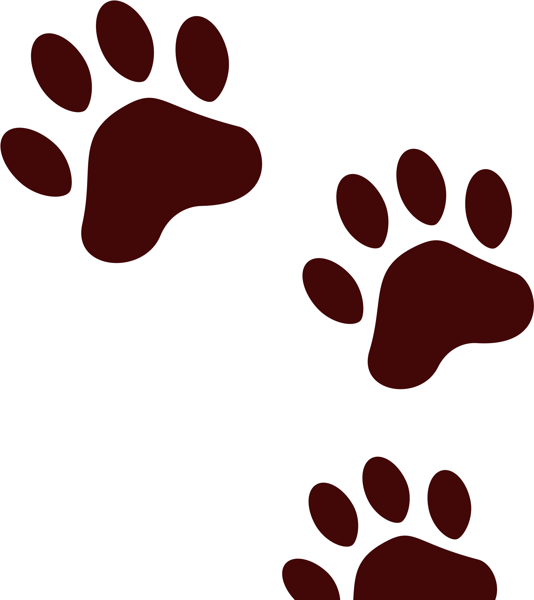 Cheetah Clipart Footprint - Dog Paw Emoji (2000x2000)