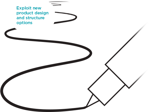 Print Directly On 3d Surfaces - Line Art (581x439)