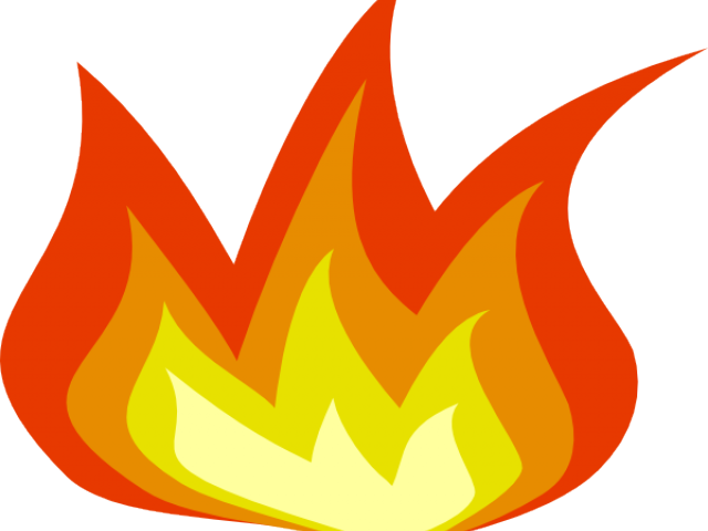 Flame Clipart Small Flame - Transparent Background Fire Clipart Png (640x480)