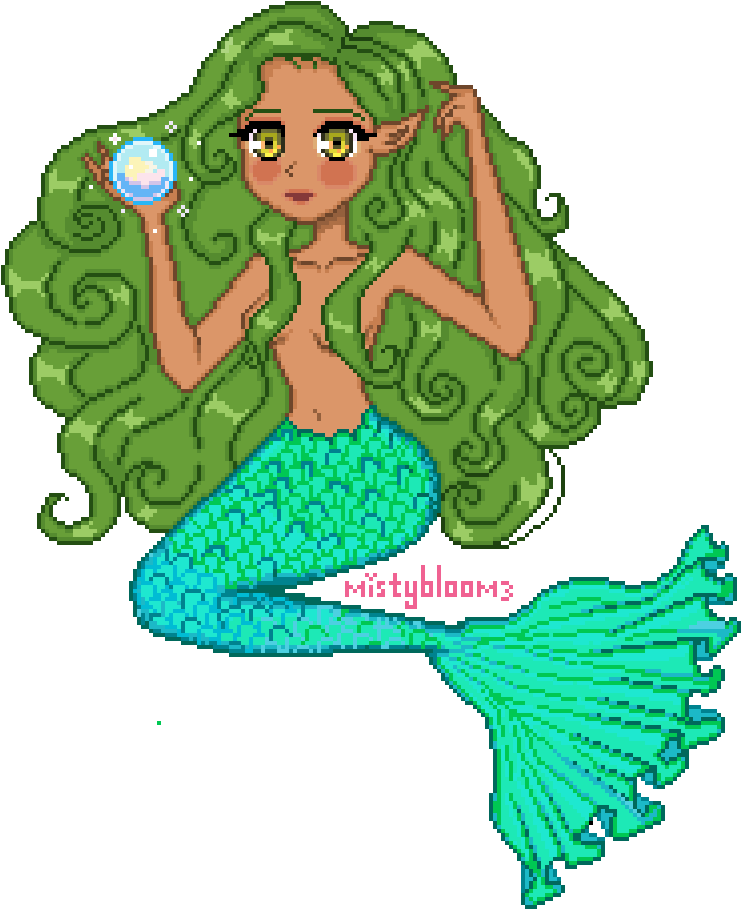 The Kelp Mermaid - Illustration (880x1000)