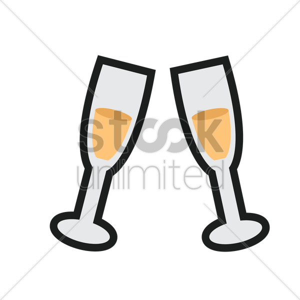 Champagne Stemware Clipart Wine Glass Champagne Glass - Champagne Stemware (600x600)