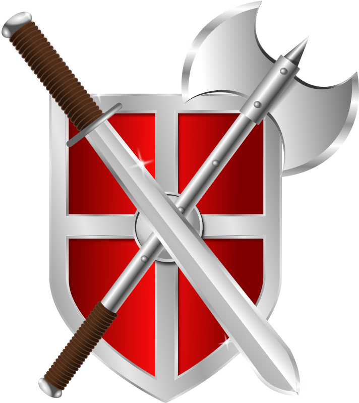 Shield And Sword Clipart , Png Download - Shield Clipart (712x799)