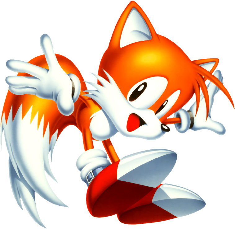 Clip Art Royalty Free Download Tails Transparent Real - Miles Tails Prower Classic (768x744)