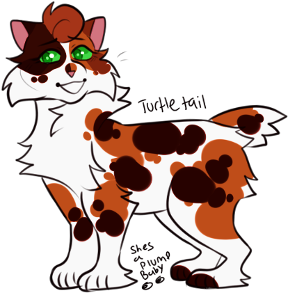 #wc#warrior On Sky#grey Wing#jagged Peak#bright Stream#turtle - Cartoon (500x500)