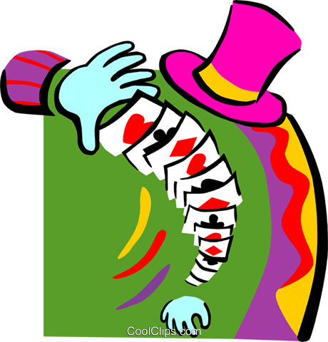 Card Clipart Card Trick - Card Clipart Card Trick (460x480)