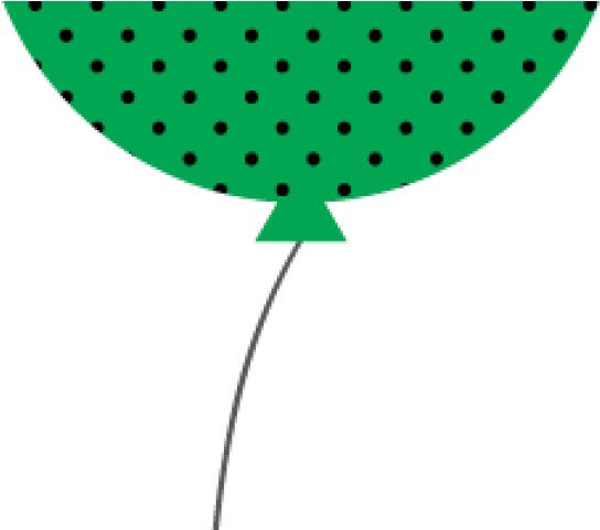 Birthday Clipart Green - Polka Dot (640x480)