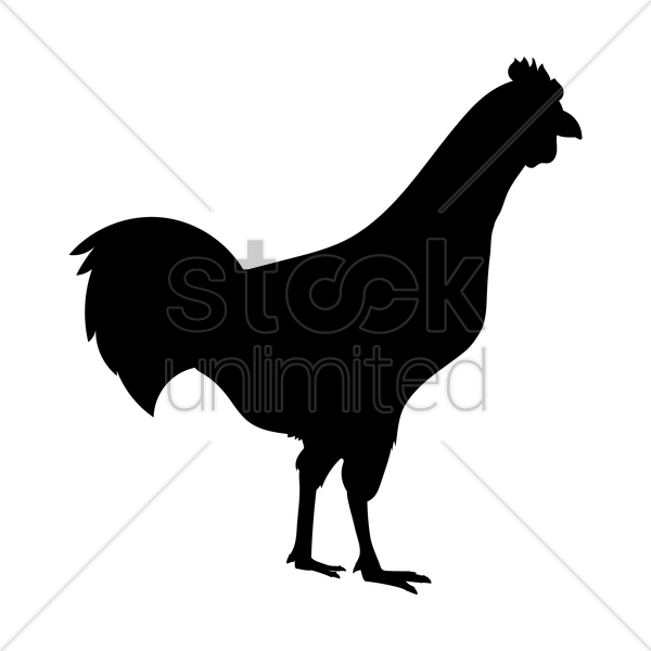 Silhouettes Of Breakdance Clipart Rooster Silhouette - Rooster (600x600)