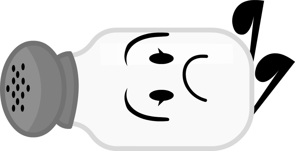 Salt Shaker By Ultraboldore72 - Salt Shaker With Face Png (1024x526)