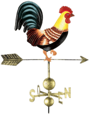 Colourful Weathercock - Rooster (400x400)