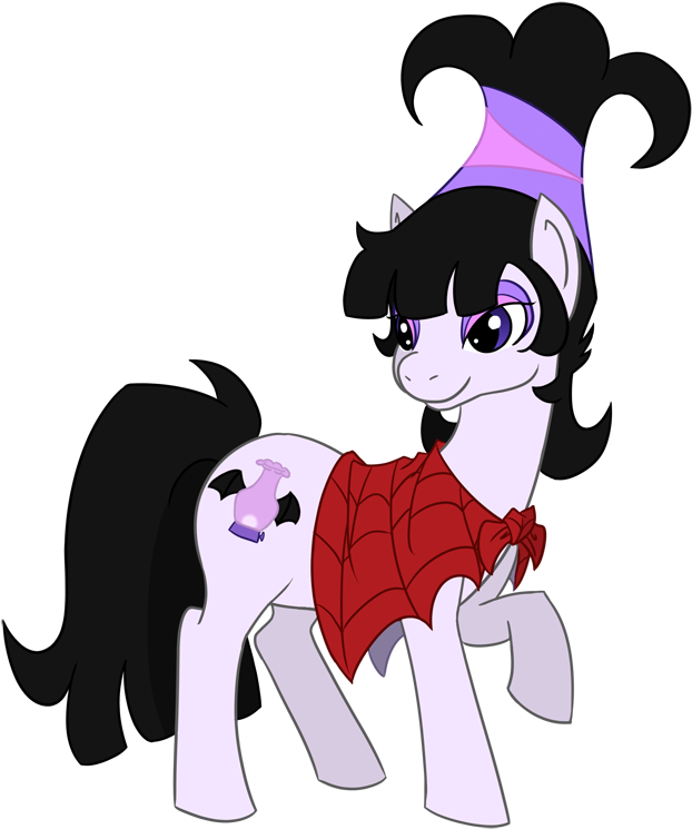 Otakugal15, Beetlejuice, Crossover, Lydia Deetz, Ponified, - Cartoon (633x776)
