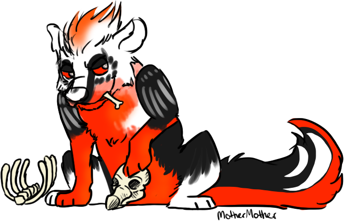 At The End Of A Long Day, Beetlejuice Likes To Lounge - Cartoon (704x453)