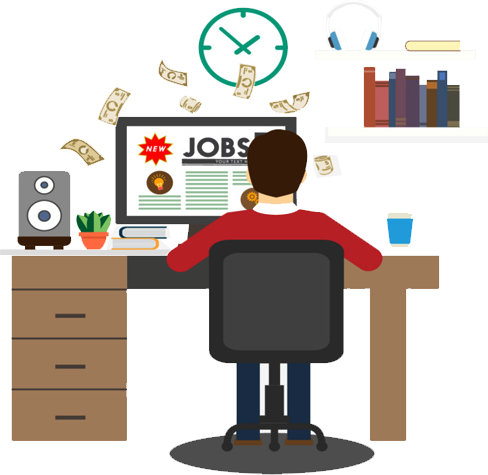 Job Seekers - Job Png (488x475)