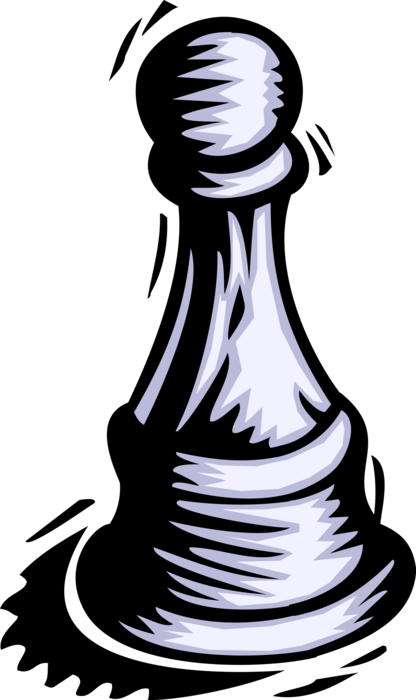 Vector Illustration Of Pawn Weakest, Most Numerous - Vector Illustration Of Pawn Weakest, Most Numerous (416x700)