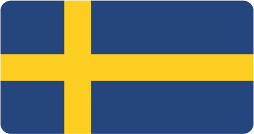 Sweden Flag Vector - Sweden Flag Flat Design (512x512)