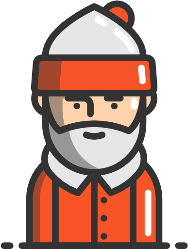 Santa-claus - Brown Guy Icon (512x512)