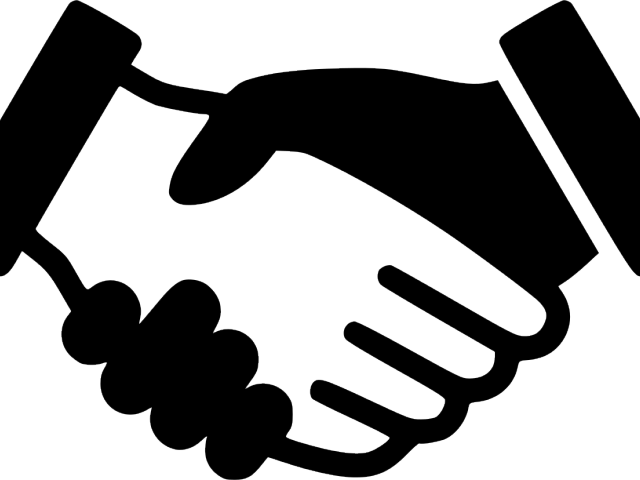 Fingers Clipart Shake - Clip Art Hands Shake (640x480)