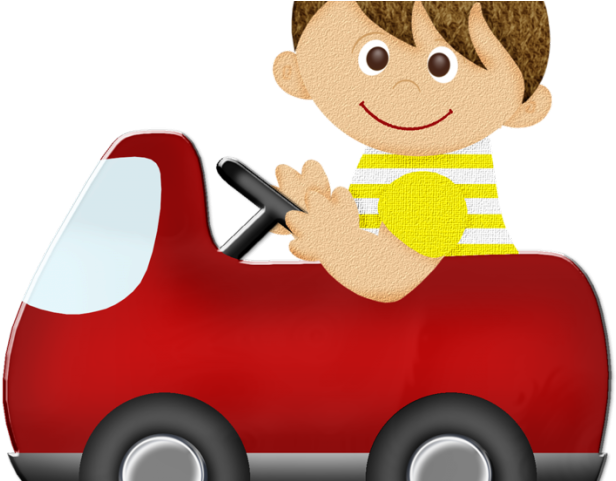 Car Clipart Clipart Boy - Car With Boy Drawing (640x480)