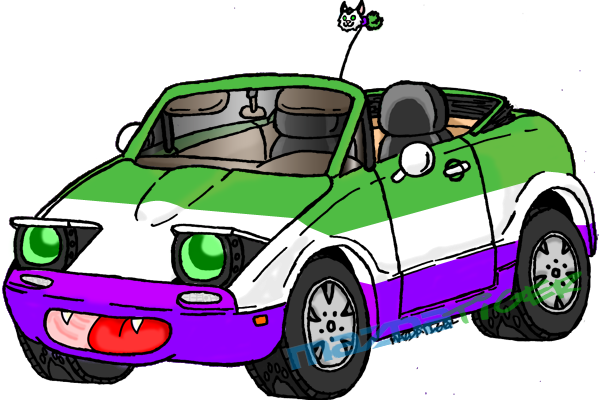 Queer By Mazdatiger-dbekctr - Chibi Miata (600x400)