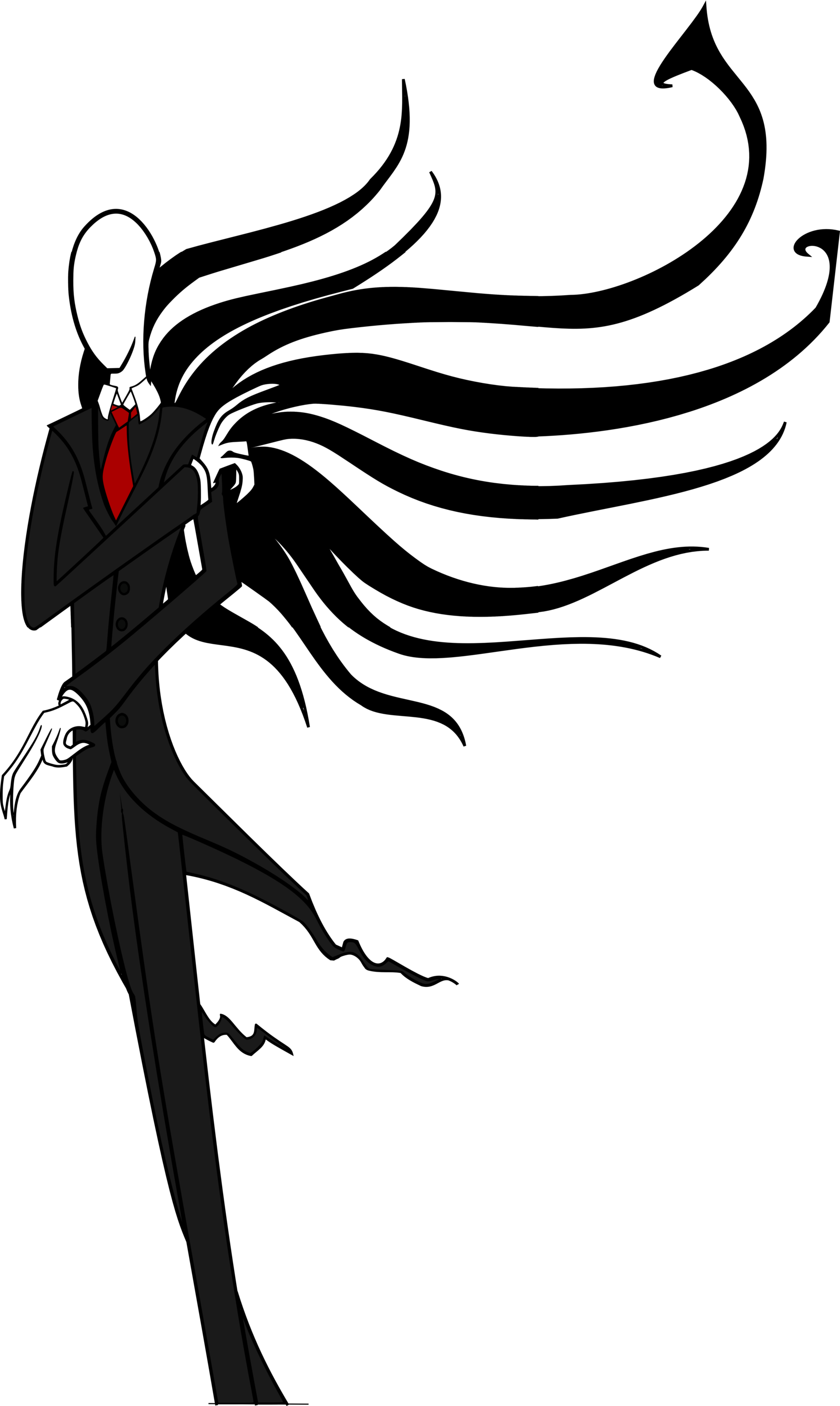 Slender Man Png - Slender Man Without Background (1600x2677)