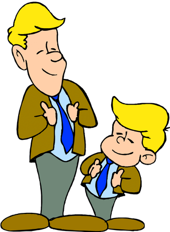 Jpg Free Dictionary Clipart Language Skill - Father Son Clipart (338x461)