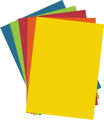 Coloured Stepa S R O - Coloured Paper Clip Art (352x406)
