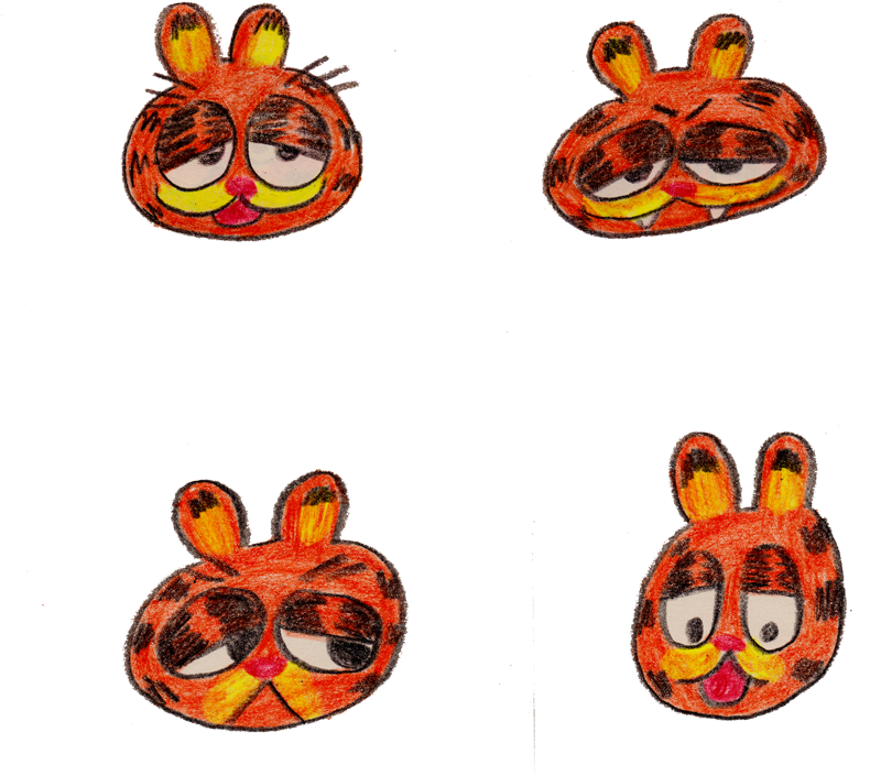 Fur Clipart Orange Cat - Illustration (900x900)
