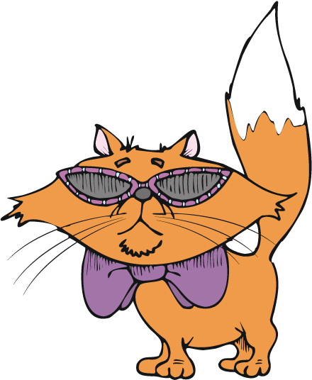 Orange Cartoon Cat Clip Art Download Options - Gif Images Animals Cartoon (440x536)