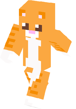 Orange Cat Skin - Minecraft Cat Skin Pe (317x453)