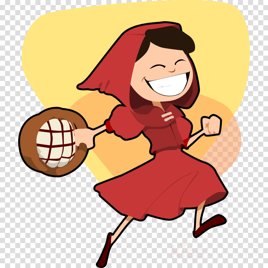 Red Riding Hood Clip Art Clipart Little Red Riding - Cartoon Red Riding Hood (900x900)