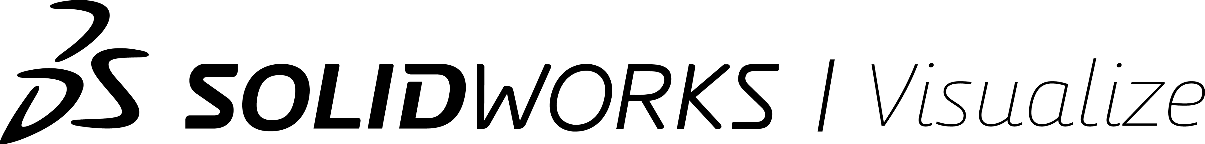 Solidworks - Black Solidworks Logo - (3840x461) Png Clipart Download