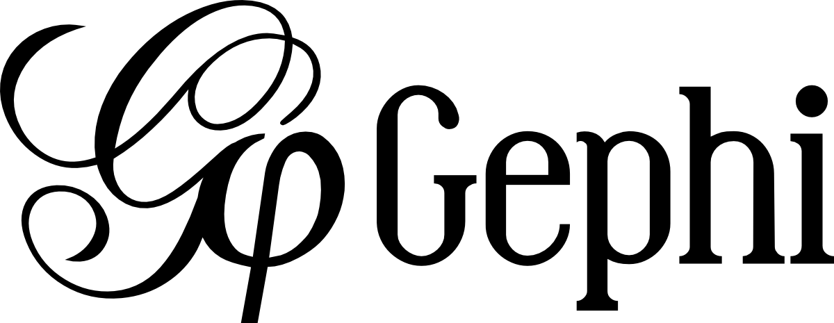 Gephi Is Also An Open-source Network Analysis And Visualization - Gephi Logo (1200x465)