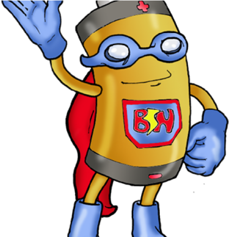Battery Clipart Man - Cartoon (640x480)