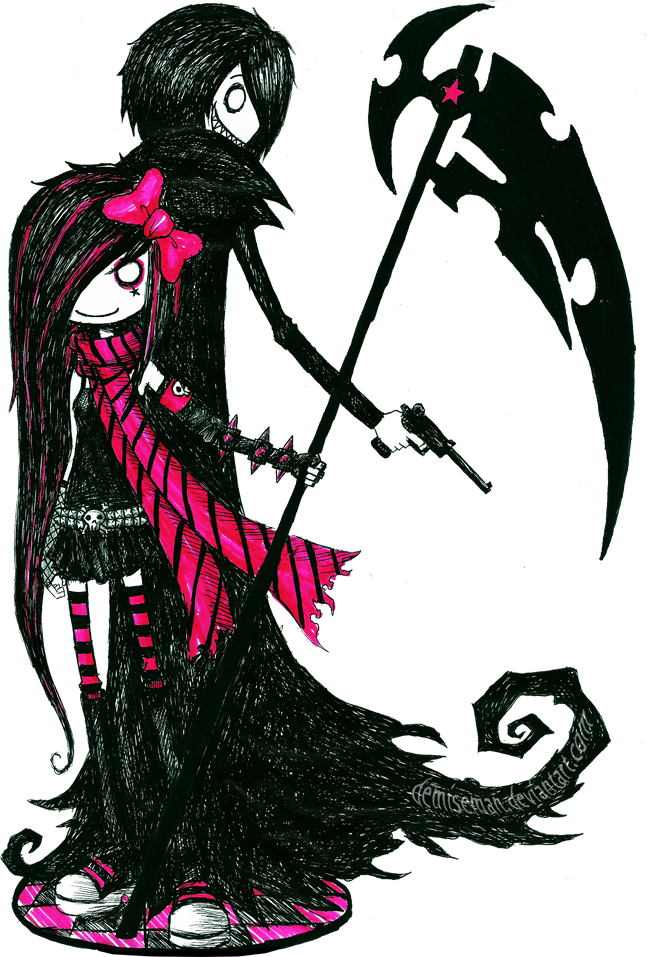 Your The Only Person Who's Used My Blood Scythe You - Demiseman Art Emo (648x957)