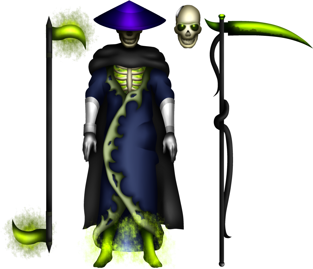 And Here's The Scythe Master Ghoultar So Now I Have - Bansha Ninjago (1280x1097)