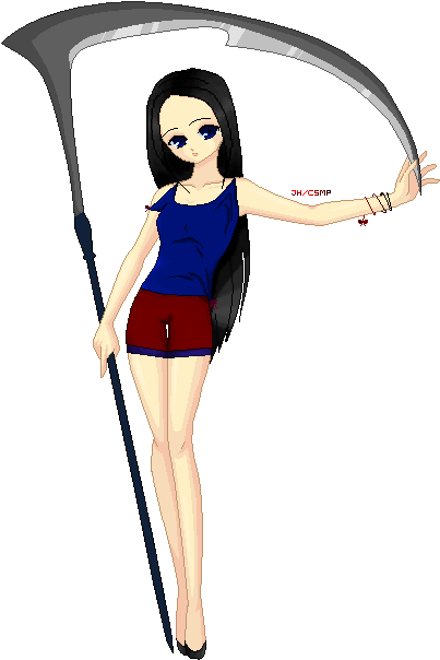 Loveley Scythe By Yum-art - Cartoon (425x613)