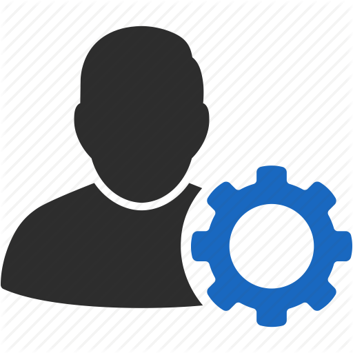 Person Icons Gear - User Setting Icon (512x512)