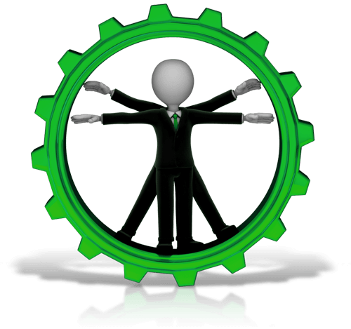 Before The First Shovel Of Earth Is Dug, Before Ground - Vitruvian Man (500x469)