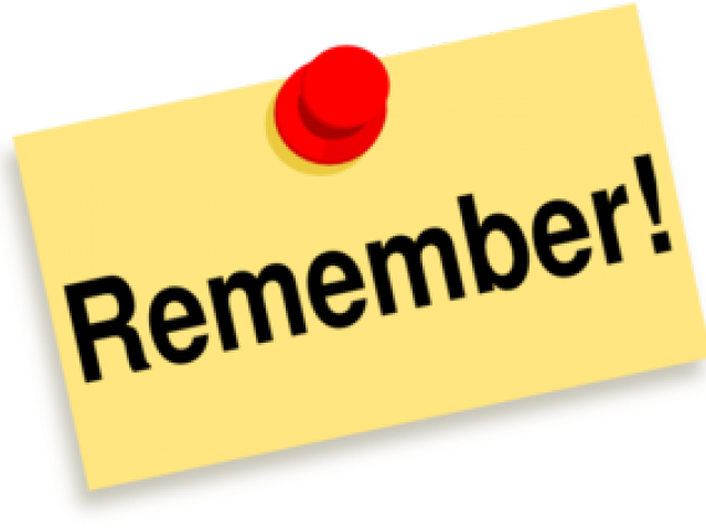 Remember Clipart Png - Transparent Remember Clipart (640x480)