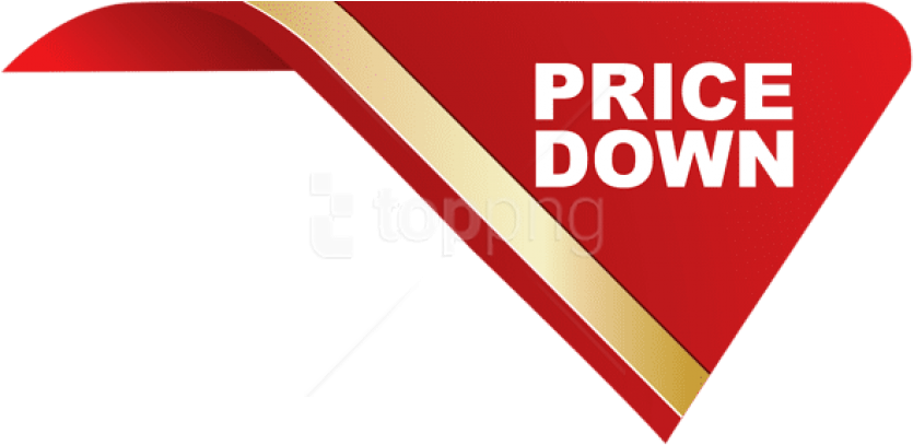 Free Png Download Price Down Corner Sticker Clipart - Corner Sticker Png (850x416)