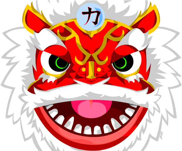 Dragon Clipart Dancing - Chinese Lion Dance Mask (640x480)