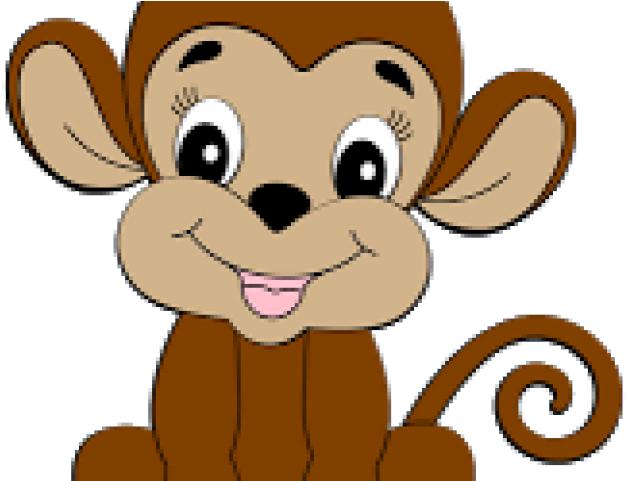 Related Cliparts - Baby Cute Monkey Clipart (640x480)