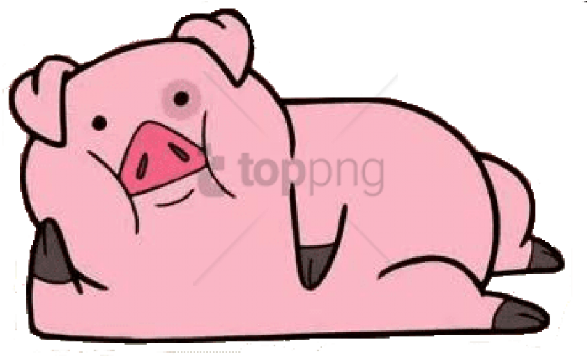 Free Png Download Gravity Falls Waddles Clipart Png - Dibujos De Pato De Gravity Falls (850x510)