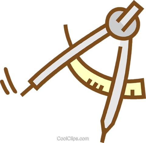 Compass Royalty Free Vector Clip Art Illustration - Binomial Theorem (480x470)
