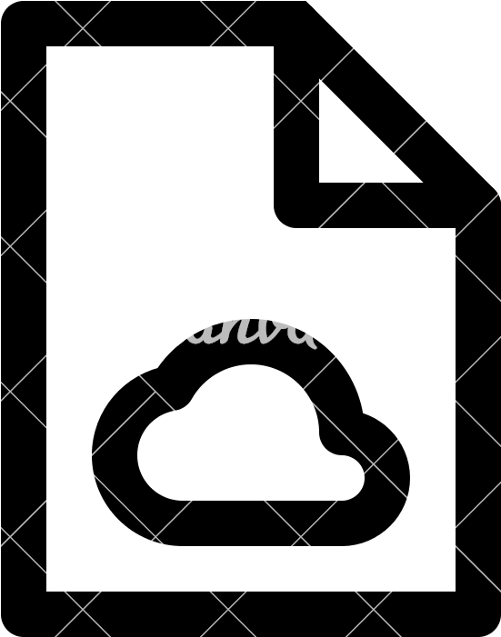 Cloud File Outline - Transparent Pdf Icon Png (800x800)