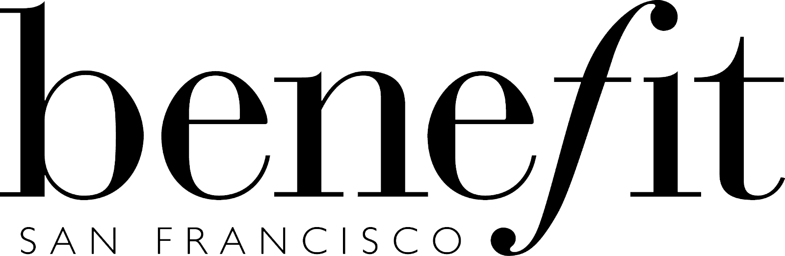 Benefit-logo - Benefit Cosmetics Logo Png (1600x522)